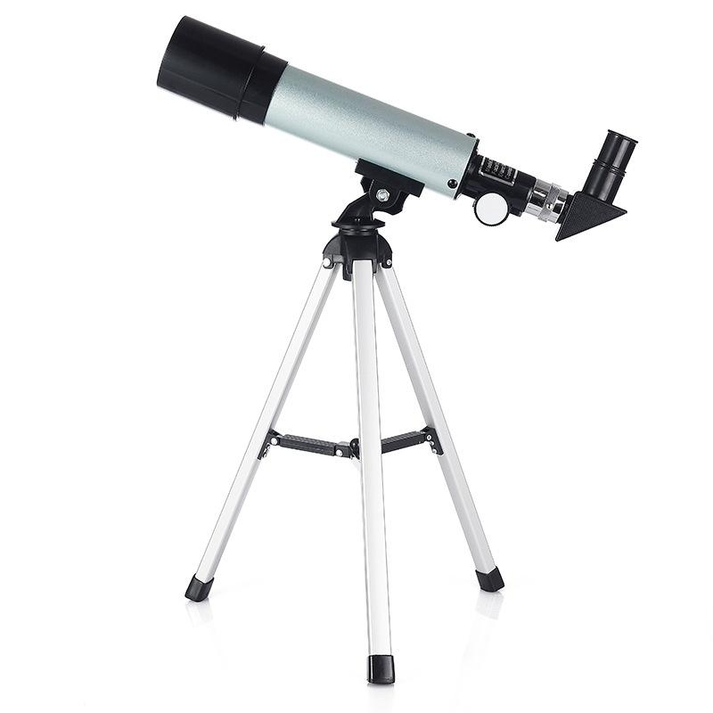 Telescope Astronomique Oculaire Double Grossissement x1.5 Lunettes Tr&eacute;pied Objectif 50mm Focale 360mm